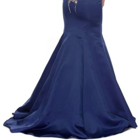 Illusion Neck Lace Bodice Prom Dress JT623 - Picture 3 of 5